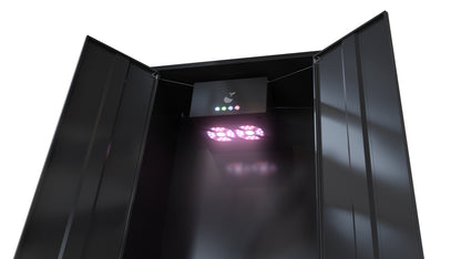 Growbox aus Metall mit LED Growlight für Homegrow